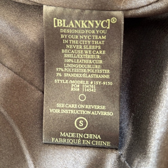 Blank NYC Leather Jacket - Picture 7 of 7